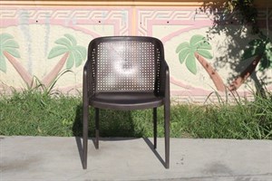Puantiyeli Plastik Bahçe Sandalyesi - Kahve Bahçe Sandalyeleri  Erinöz